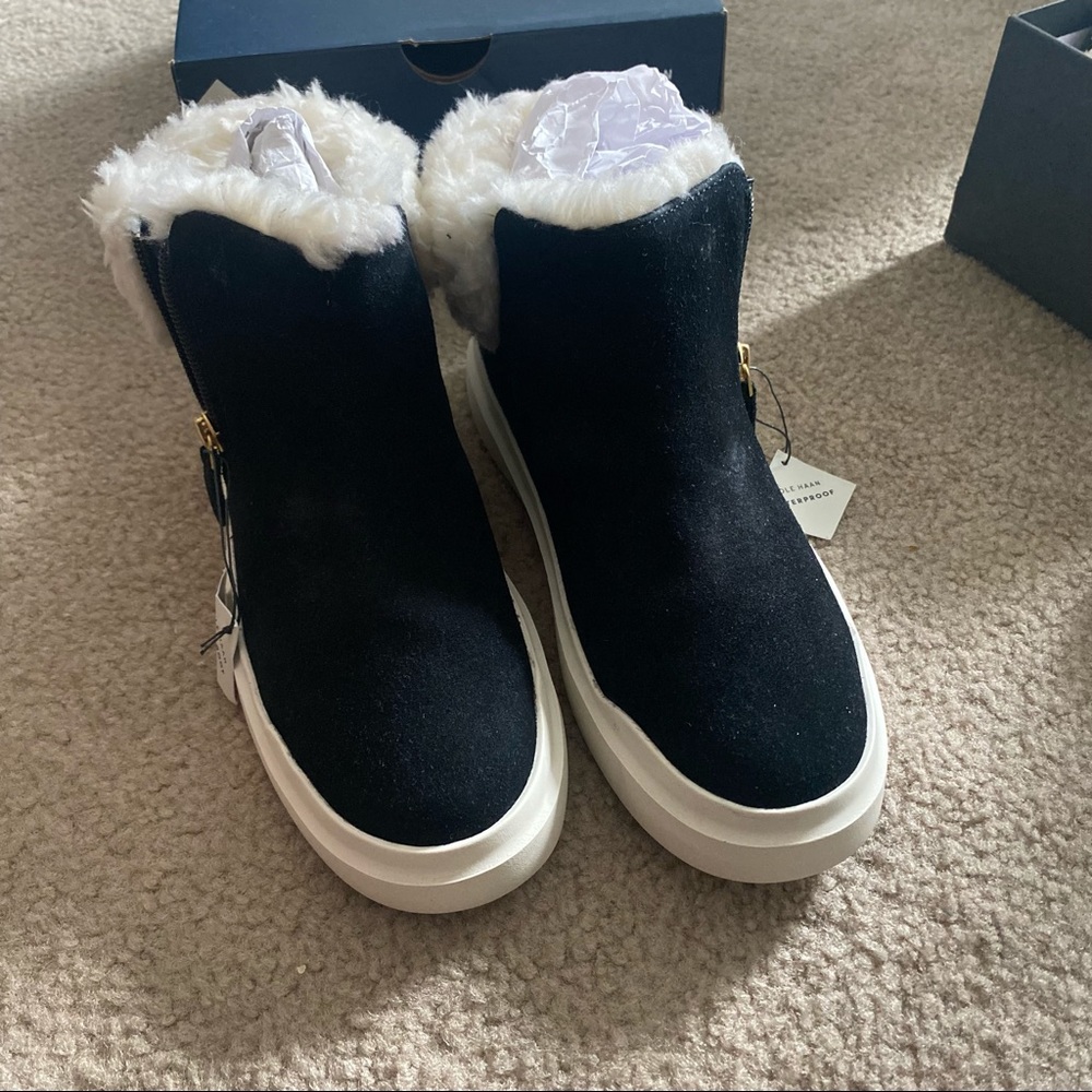 Cole Haan Suede Waterproof Booties